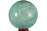 Chatoyant, Polished Amazonite Sphere - Madagascar #183255-1